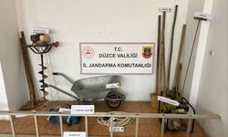 Düzce'de evde açtıkları tünelde kaçak kazı yapan 3 şüpheli yakalandı