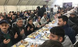 Espiye Belediyesi'nin ramazan çadırında ilk iftar yapıldı