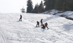 Ilgaz Yurduntepe Kayak Merkezinde ilkyardım tatbikatı yapıldı