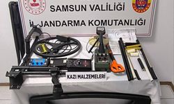 Samsun'da izinsiz kazı yapan 11 şüpheli yakalandı