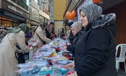 Trabzon'da bez bebekler lösemili çocuklar yararına satışa sunuldu