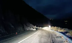 Artvin-Ardahan Kara Yolunda Heyelan Meydana Geldi