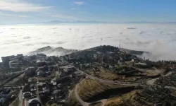 Elazığ Sis Denizinde Kayboldu, Ortaya Eşsiz İmgeler Çıktı