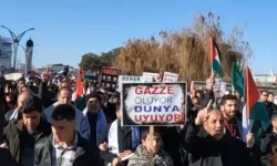 Erciş’te ‘Filistin’e Özgürlük İsrail’e Lanet’ Yürüyüşü
