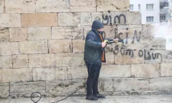 İkili Minareye Yapılan Saygısızlık Temizlendi