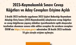 Kaymakamlık İmtihanı Sonuçları Açıklandı