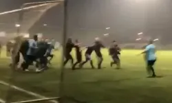 Futbol Turnuvası Boks Maçına Döndü...tekme ve Yumruklar Havada Bu türlü Uçuştu