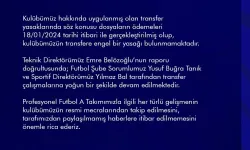 Mke Ankaragücü’nden ’Transfer Yasağı’ Açıklaması