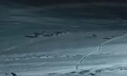 Van’da Yiyecek Arayan Kurt Sürüsü Görüntülendi