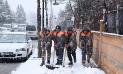 Yeşilyurt Belediyesi Takımları, Kar Yağışına Süratle Müdahale Ediyor