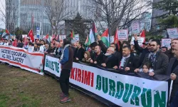 ABD Ankara Büyükelçiliği Önünde İsrail’e Protesto