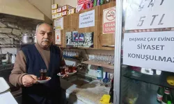 Çay Meskeninde Siyaset Konuşma Yasağı