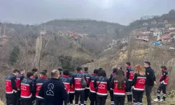 Heyelanın Olduğu Bölgede Afet Dersi İşlediler