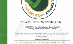 Pegasus, ’Green Check-Yeşil Denetim Belgesi’ni Alan Birinci Hava Yolu Şirketi Olduğunu Duyurdu