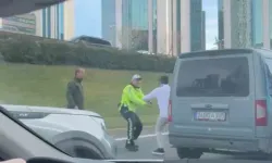 Şişli’de Hareketli Dakikalar Kameraya Yansıdı: Polise Saldırınca Havaya Ateş Açıldı