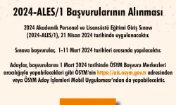 2024-Ales/1 Müracaatları Başladı