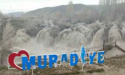 Muradiye Şelalesi İlkbaharda Coştu