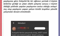 Eskişehir’de Cinayet İşlendiğine Dair Temelsiz Paylaşım Hakkında Soruşturma Başlatıldı