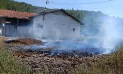 Gübre Yangını Ormana Sıçramadan Söndürüldü