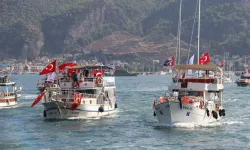 Fethiye’de Cumhuriyet Coşkusu Denizde de Yaşandı
