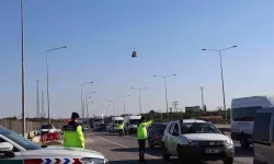 Jandarmanın Havadaki Gözü ’Cayrokopter’ ile Otoyolda Kontrol