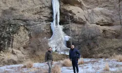 Erzurum’da Şelaleler Buz Tuttu