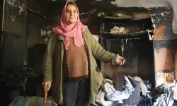 Karanlıkta Kalmamak İçin Yaktığı Mum Yangın Çıkardı, Yaşlı Bayan Emekleyerek Kaçıp Kurtuldu