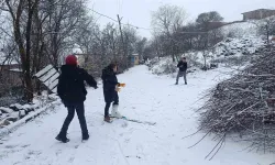 Tokat’ta Yarıyıl Tatili Karla Renklendi