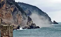 Amasra’da Sağanak Sonrası Heyelan