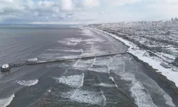 Atakum Kıyısında Masalsı Kar Hoşluğu