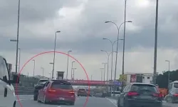 E-5’te Makas Atan Trafik Magandası Kamerada