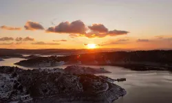 Porsuk Barajı’nda Günbatımı Görünümü Mest Etti