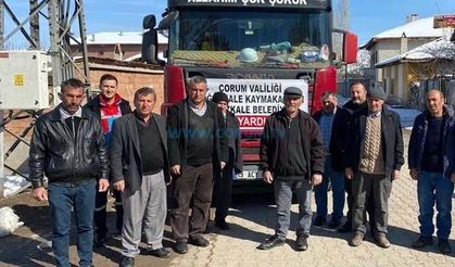 Boğazkale'den İki Tır Yakacak Yardımı