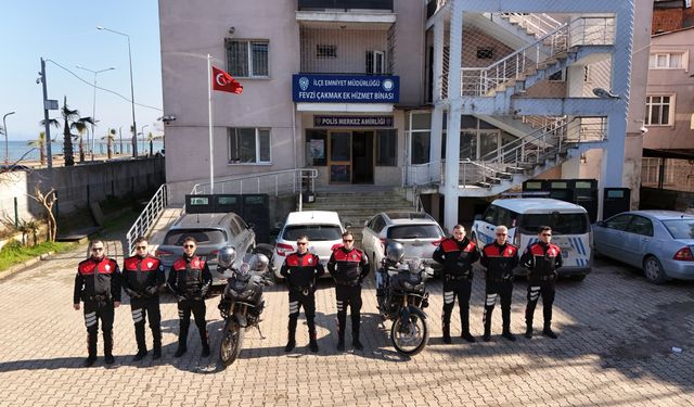 Ünye Emniyet Müdürlüğü Motosikletli Polis Timleri göreve başladı