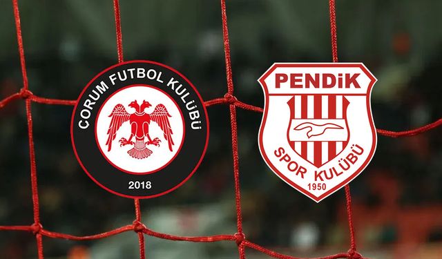 Çorum FK-Pendikspor Arefe Günü Oynanacak
