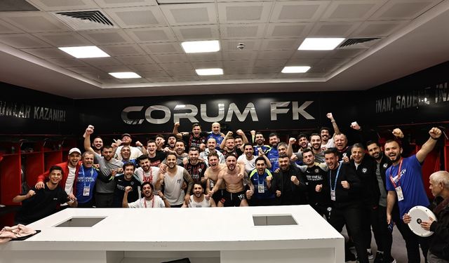 Çorum FK’den Galibiyet Paylaşımları