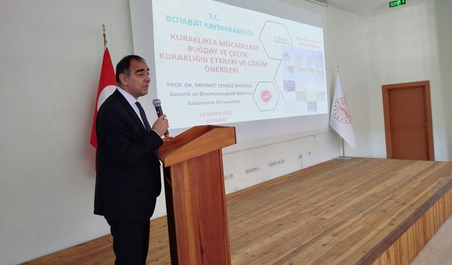 Boyabat'ta üreticiler kuraklıkla mücadele konusunda bilgilendirildi