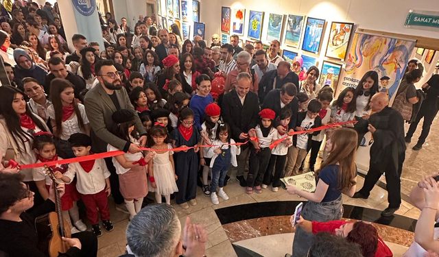 Çocukların Renkli Dünyası Sanatla Buluştu
