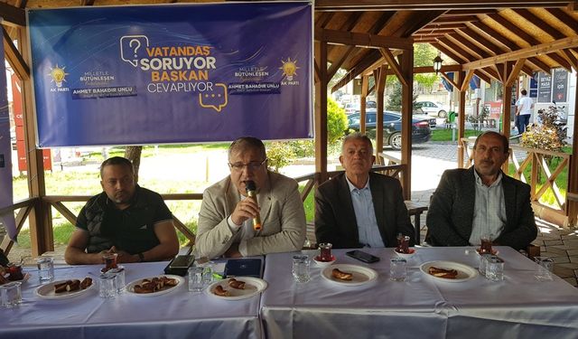 Başkan Ünlü, Vatandaşı Dinledi