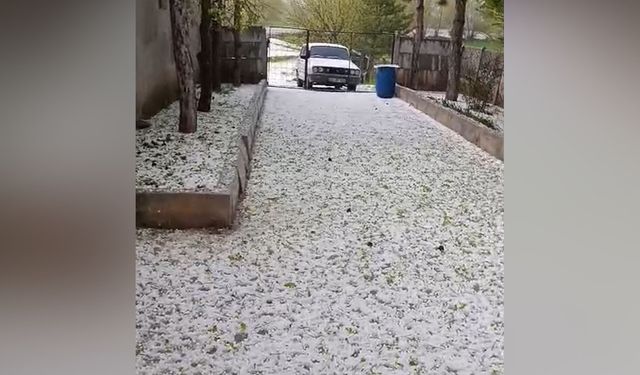 Alaca’yı Dolu Vurdu