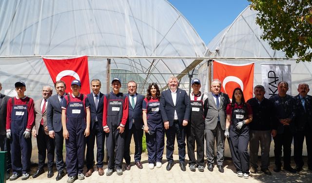 Okul Bahçesine Sera Kuruldu, Kuşkonmaz Yetiştirilecek