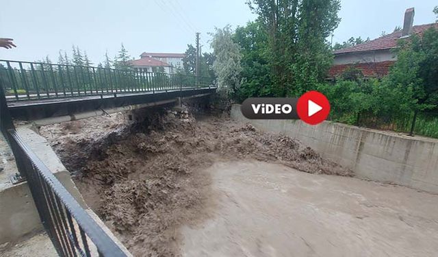 Boğazkale’yi Sağanak Yağış Vurdu