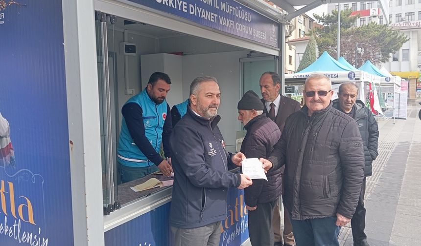 Çorum Müftüsünden Vatandaşlara Bağış Çağrısı