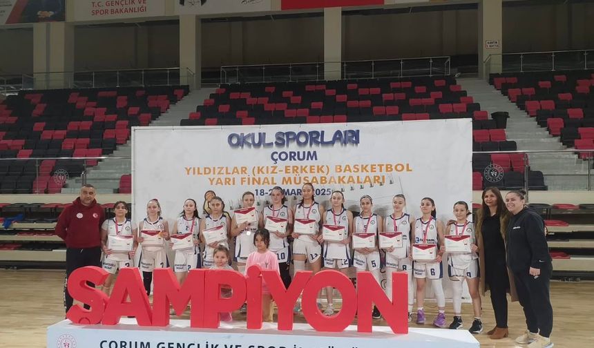 Çorum'da Yıldızlar Basketbol Yarı Finalleri Tamamlandı