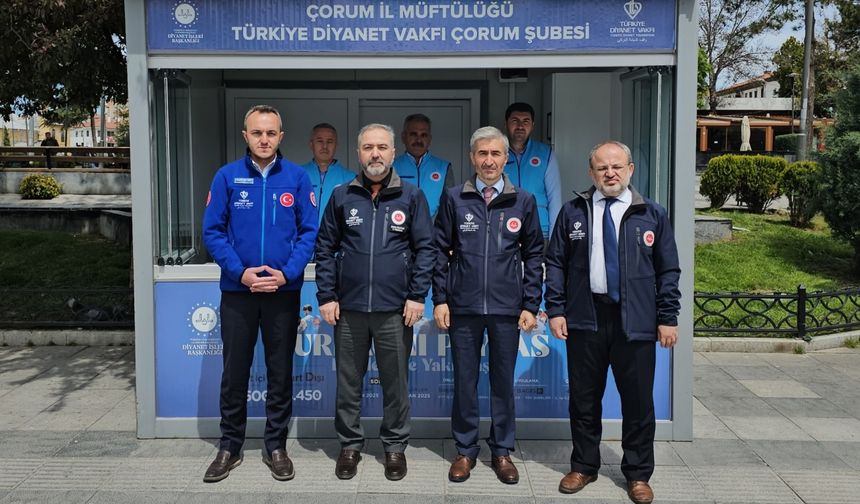 Türkiye Diyanet Vakfı, Çorum'da kurban bağış standı açtı