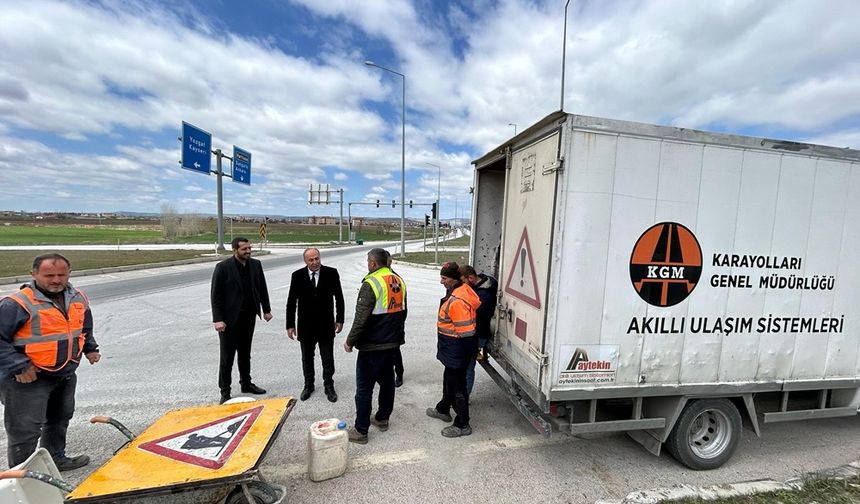 Çevre Yolu Kavşağına Yeni Önlem