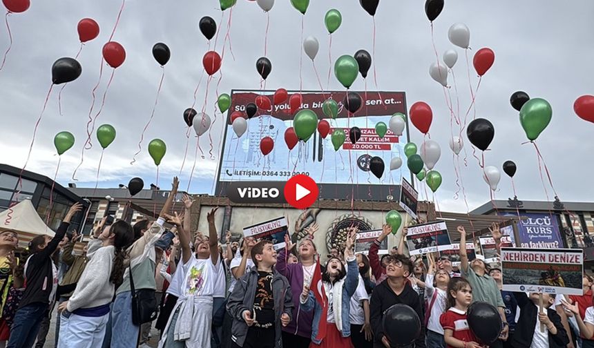 Çorum'dan Filistin'deki Kardeşleri İçin Balon Uçurdular