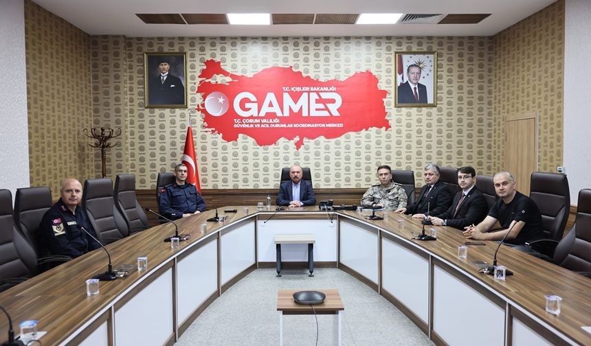 Vali Çalgan, Tedbirleri GAMER'den Takip Etti